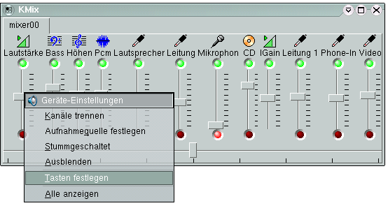 Lautstrke in kmixer